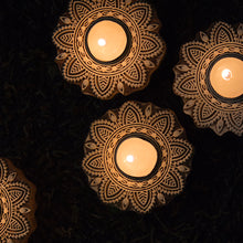 Load image into Gallery viewer, Sunflower Carved Block Tealight