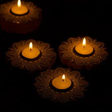 Load image into Gallery viewer, Sunflower Carved Block Tealight