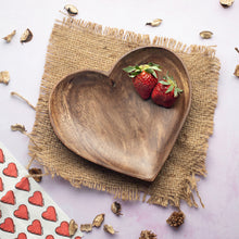 Load image into Gallery viewer, Wooden Heart Plate