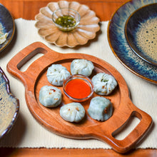 Load image into Gallery viewer, round platter with handles