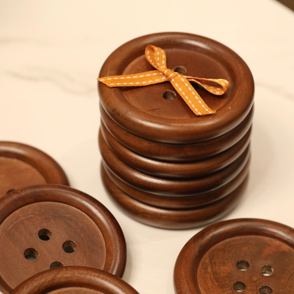 Buy Button Coaster Set | Stylish Tableware Made in India | Pastiche ...