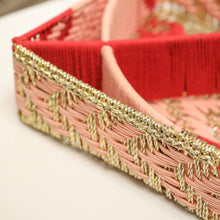 Load image into Gallery viewer, handwoven gift basket in the shape of a kite
