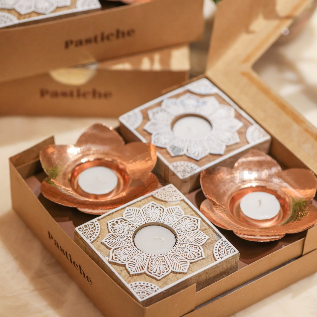 Tea-light Holder Gift Set
