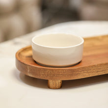 Load image into Gallery viewer, raised wooden tray with bowl
