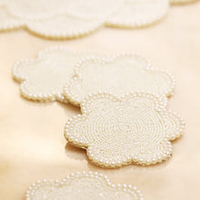 Load image into Gallery viewer, beaded flower coaster set
