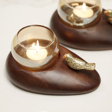 Load image into Gallery viewer, Bird Pebble Tea-light Holder

