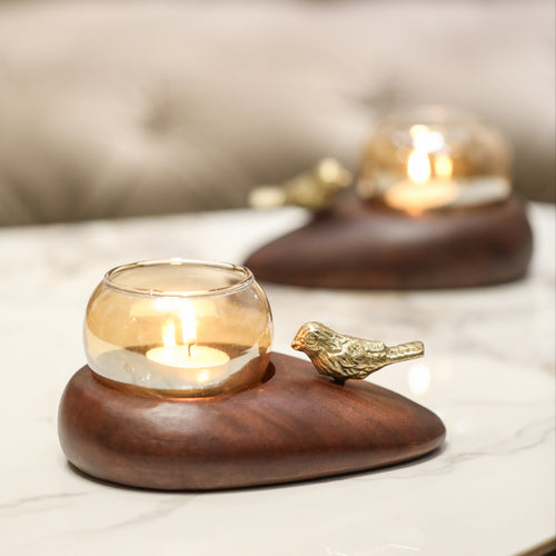 pebble tealight holder