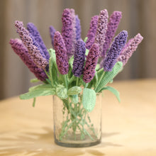 Load image into Gallery viewer, crochet lavender flower
