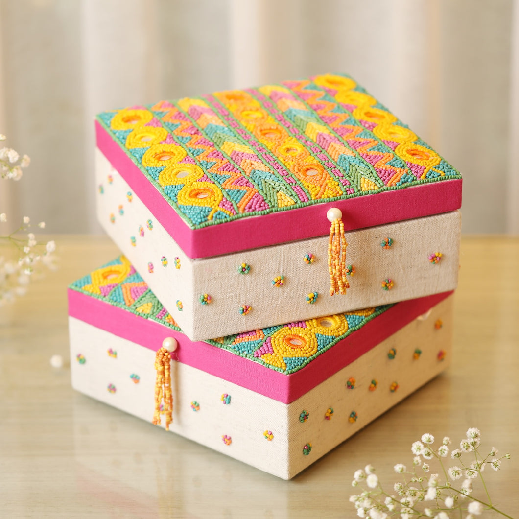 Embellished Beaded Box