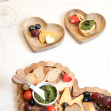 Load image into Gallery viewer, wooden heart plate

