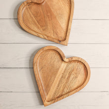 Load image into Gallery viewer, wooden heart-shaped plates


