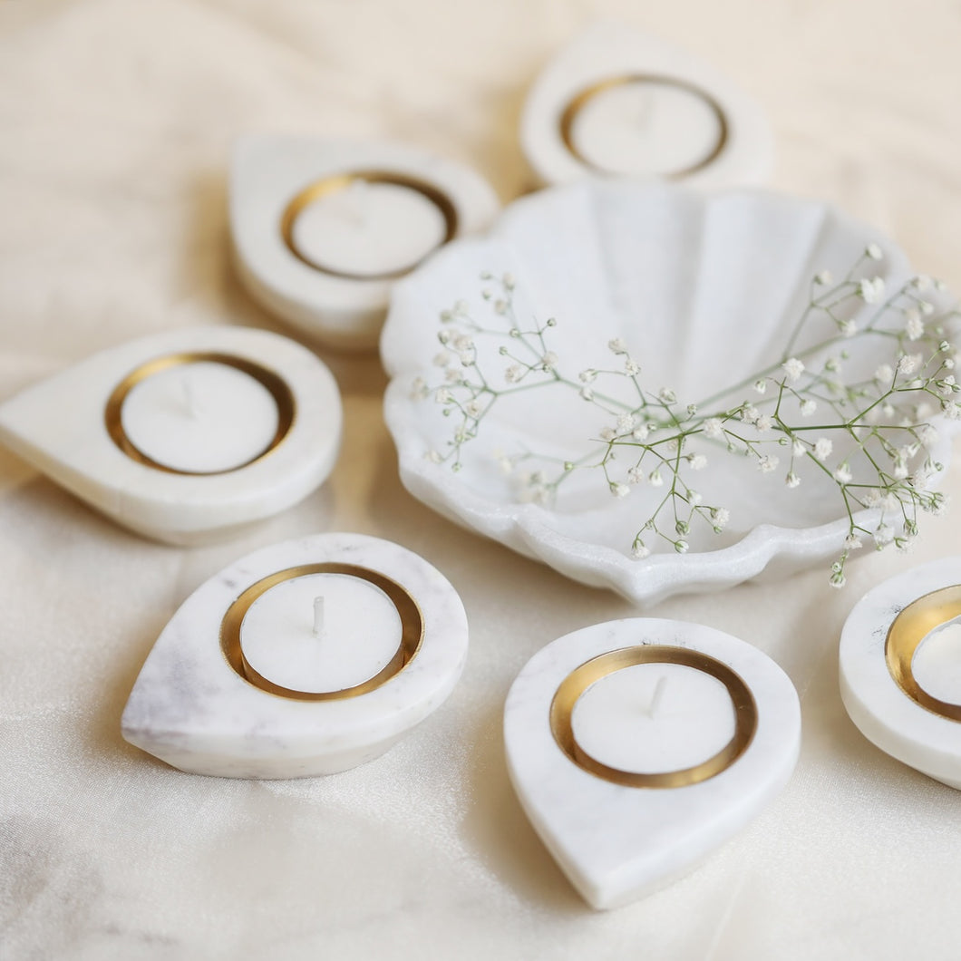 Marble Flower Dish