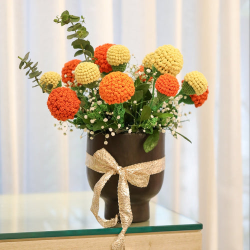 marigold flower decor