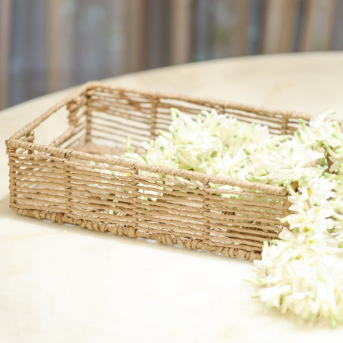 woven rectangle basket