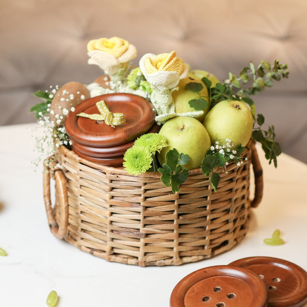 round gift basket