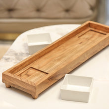 Load image into Gallery viewer, Wooden Serving Tray Board with Bowls

