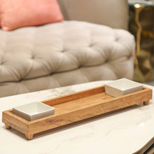 Load image into Gallery viewer, serving tray with square bowls
