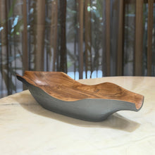 Load image into Gallery viewer, wooden long fruit bowl
