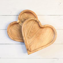 Load image into Gallery viewer, wooden heart-shaped plates
