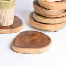Load image into Gallery viewer, abstract shape wooden coasters
