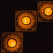 Load image into Gallery viewer, Square Carved Tealight
