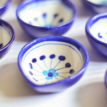 Load image into Gallery viewer, blue pottery diyas
