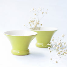 Load image into Gallery viewer, ceramic dessert bowl green

