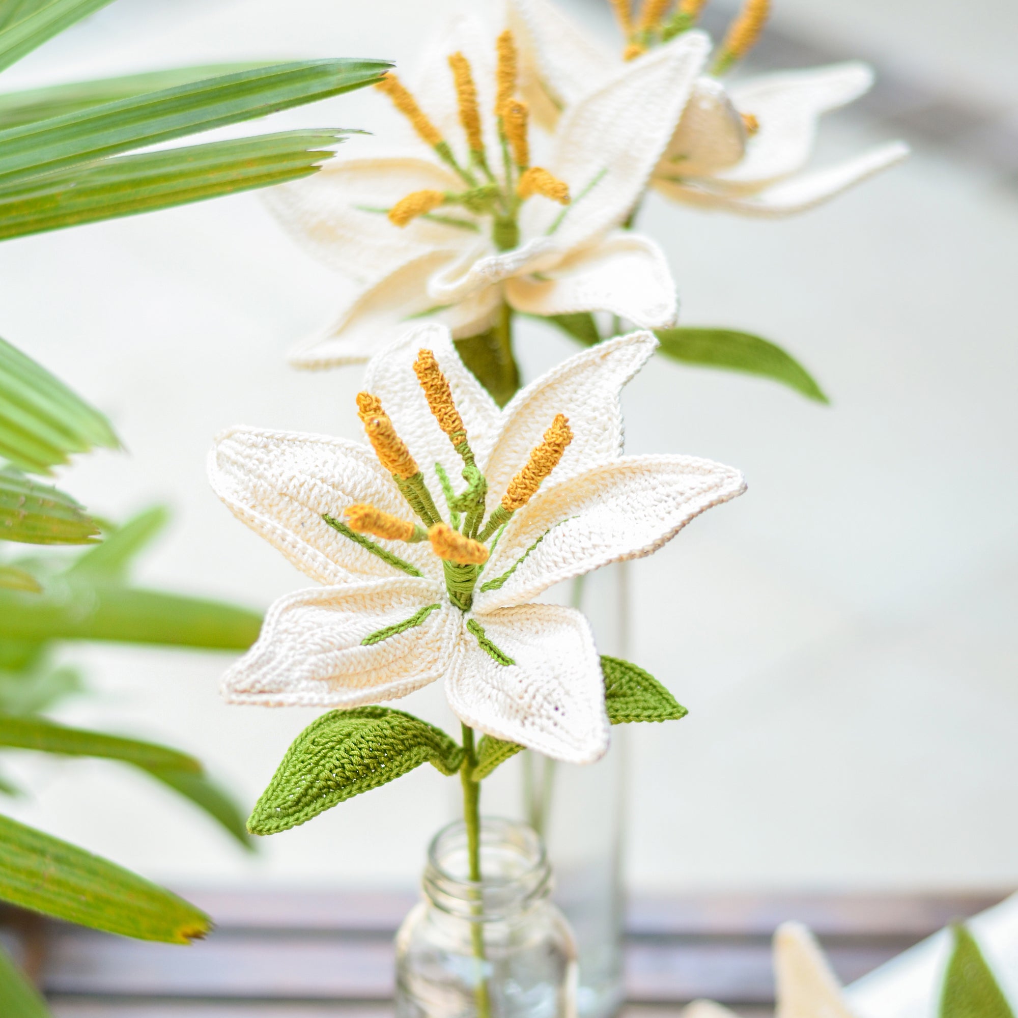 Handcrafted Crochet Lily | Elegant Floral Decor