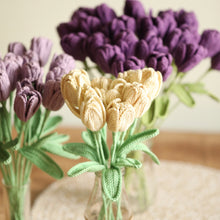 Load image into Gallery viewer, crochet tulip bunch
