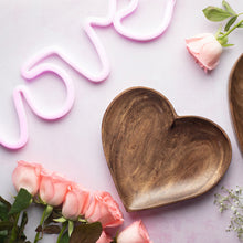 Load image into Gallery viewer, Wooden Heart Plate
