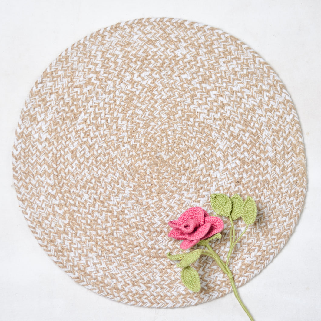 White Jute Placemats (Set of 4)